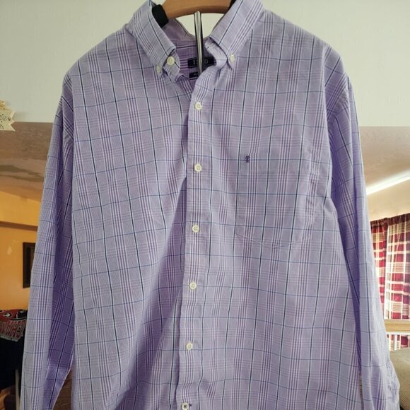 Izod Men's XL Premium Essentials Button-Down Long Sleeve Shirt - Picture 1 of 9